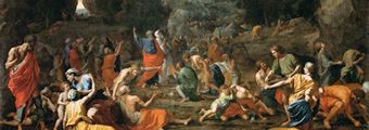 The Jews Gathering the Manna in the Desert - Nicolas Poussin