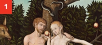 Adam and Eve in the Garden of Eden - Wolfgang Krodel